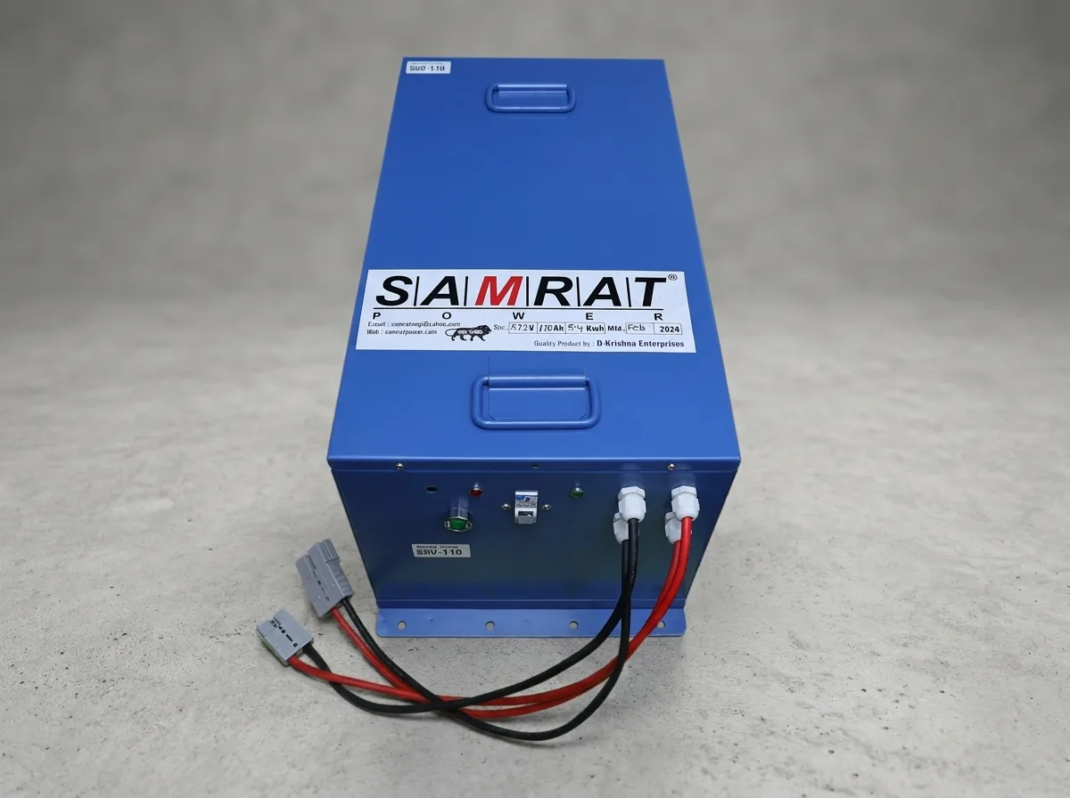 Samrat Power customized lithium battery pack with BMS
